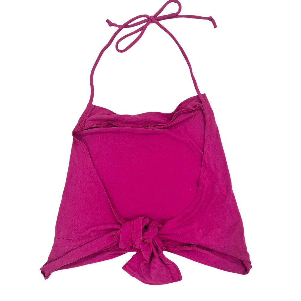 Urban Outfitters Ecote Fuchsia Purple Halter Backless Tie Back Top NWOT Small